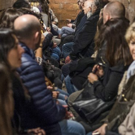 Una visita a un refugi antiaeri a Barcelona. MIGUEL VELASCO ALMENDRAL