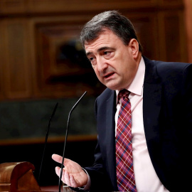 El portavoz del PNV, Aitor Esteban, durante un pleno del Congreso de los Diputados, en una imagen de archivo. EFE/Mariscal