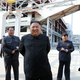 Kim-Jong un este sábado, en una imagen proporcionada por la agencia estatal KCNA.STR / AFP