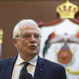 El Alto representante de la UE para la Política Exterior, Josep Borrell, este domingo en Amman | EFE