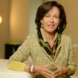 Ana Botín, durante su participación por teleconferencia en las jornadas de la CEOE