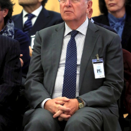 El antiguo presidente del grupo Pescanova Manuel Fernández de Sousa, en el banquillo de la Audiencia Nacional en San Fernando de Henares (Madrid). EFE/Fernando Alvarado