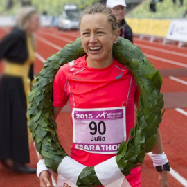 Imagen de archivo de la triatleta alemana Julia Viellehner / REUTERS