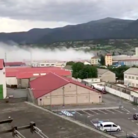 El humo que sale de la fábrica | Bomberos de Zaragoza