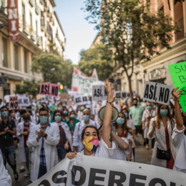 Manifestación convocada el 13 de julio por los residentes de Madrid  / Twitter del Comité de Huelga MIR de Madrid