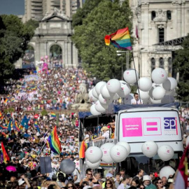 Manifestación del Orgullo Gay celebrada en Madrid.- EFE