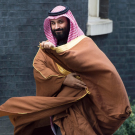 Mohammad bin Salman, príncipe heredero de Arabia Saudí en Londres. / EFE