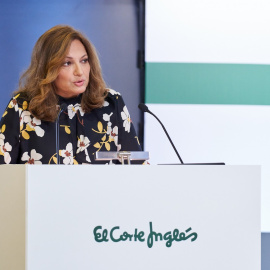 Marta Álvarez, Presidenta de El Corte Inglés, en la junta de accionistas del grupo de grandes almacenes.