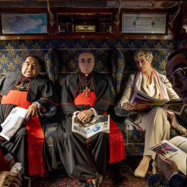 Fotograma de una escena de la serie 'The new pope'.