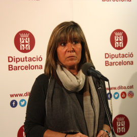 La presidenta de la Diputació de Barcelona, Núria Marín en roda de premsa l'11 de febrer del 2020. JUDIT CASTAÑO / ACN