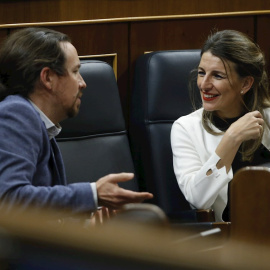 Pablo Iglesias y Yolanda Díaz