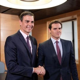 Pedro Sánchez y Albert Rivera. Europa Press