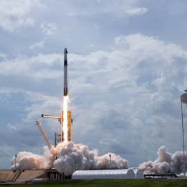 SpaceX, durante su despegue. EFE