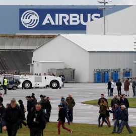 Las instalaciones de Airbus en Colomiers cerca de Toulouse, durante la presentación del Airbus A350-1000. REUTERS/Regis Duvignau