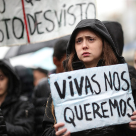 Foto de archivo de una manifestación contra la violencia machista. -  EFE