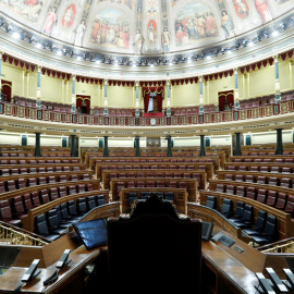 Vista general del hemiciclo del Congreso de los Diputados. EFE/Zipi