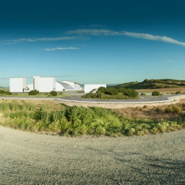 Simulación de las futuras instalaciones de Geoalcali en Mina Muga./ GEOALCALI