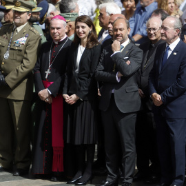  La ministra de Justicia, Pilar Llop, durante la procesión del Jueves Santo en Málaga. —Álex Zea / Europa Press