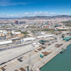 Una imatge del Port de Barcelona. PORT DE BARCELONA