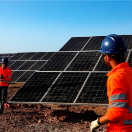 Planta solar fotovoltaica Núñez de Balboa en Extremadura.