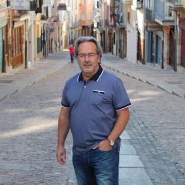 Paco Guarido, en la calle Balborraz de Zamora.