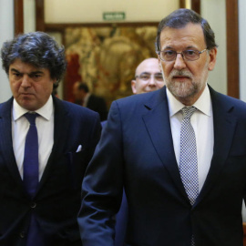 Mariano Rajoy junto a Jorge Moragas. EFE/Archivo