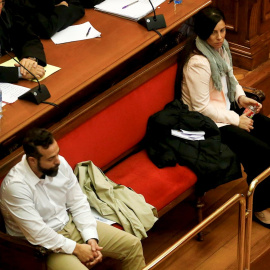 Fotografía de archivo (03/02/2020) de los guardias urbanos Rosa Peral y Albert López, a los que la Audiencia de Barcelona ha condenado a sendas penas de 25 y 20 años de prisión y al pago de 885.000 euros de indemnización, por haber asesinado en mayo 