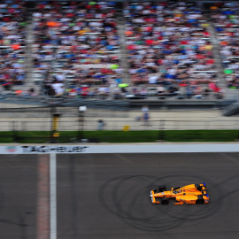 El coche de Fernando Alonso en las 500 Millas de Indianápolis.-REUTERS