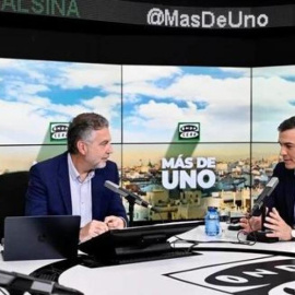  Pedro Sánchez, durante la entrevista con Carlos Alsina.- Onda Cero