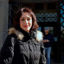 Juana Rivas a su salida de la última vista por la custodia de sus hijos en los juzgados de Cagliari (Italia) | EFE/ Archivo