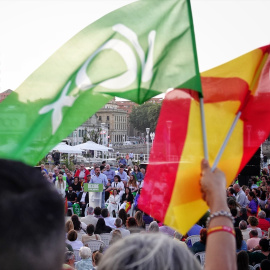  El presidente de Vox, Santiago Abascal, en un acto. Xuan Cueto / Europa Press