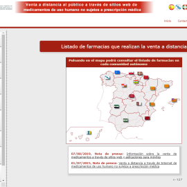 Web del Ministerio de Sanidad donde se pueden comprar medicamentos sin recetas.