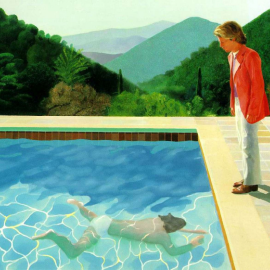  Retrato del Artista (Piscina con dos figuras)” de David Hockney (1971)