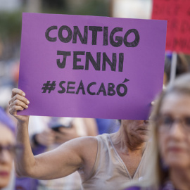 Concentración en apoyo a Jenni Hermoso, a 1 de septiembre de 2023 en Motril.- EP