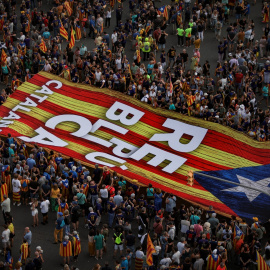 Manifestación convocada por la ACN con motivo de la Diada 2023. -KIKE RINCÓN / Europa Press