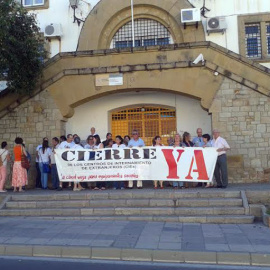 Una protesta por el cierre del CIE de Algeciras.- ARCHIVO