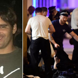 El español Ignacio Echeverría. A la derecha, imágenes del atentado en London Bridge, en Londres