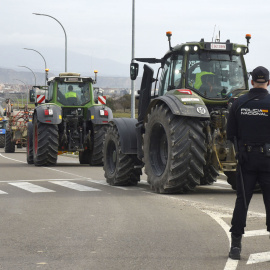 Agricultores en protesta.- EFE/ Javier Blasco