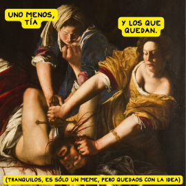 'Judith decapitando a Holofernes', de Artemisia Gentileschi