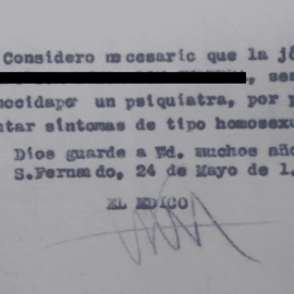 Imagen del extracto de un expediente.- Archivo personal de Consuelo García del Cid