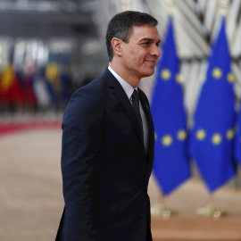 Pedro Sánchez a su llegada a la Cumbre Europea de esta tarde | EFE