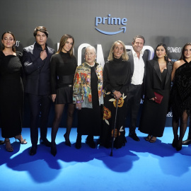  María Pombo y su familia en la 'premiere' de su documental, a 27 de noviembre de 2023 - EP