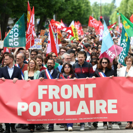 Una manifestación del Nuevo Frente Popular contra la extrema derecha en Paris, Francia.- Frederick Florin / AFP