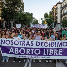 Decenas de personas marchan en la manifestación por el Día de Acción Global por la despenalización del aborto, a 28 de septiembre de 2023, en Madrid (España).- Matias Chiofalo / Europa Press