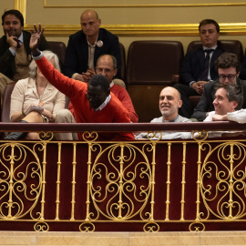 El impulsor de la ILP Agustín Nur durante una sesión plenaria en el Congreso de los Diputados, a 9 de abril de 2024, en Madrid (España).- Eduardo Parra / Europa Press