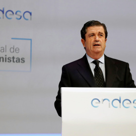 El hasta ahora presidente de Endesa, Borja Prado, en su última junta de accionistas. EFE/Chema Moya