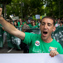 Manifestación convocada por la Educación Pública.- EFE/ Daniel González