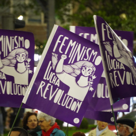 Varias mujeres durante la manifestación del 8M, a 8 de marzo, en Logroño, La Rioja (España).- Alberto Ruiz / Europa Press