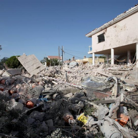 Casa d'Alcanar destrossada per explossió