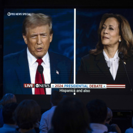  Donald Trump y Kamala Harris durante un debate presidencial. Brian Cahn/ Europa Press.